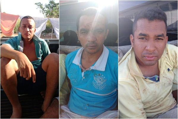 Quadrilha presa no Sul do Piau&iacute; &eacute; conduzida para a Delegacia de Floriano.(Imagem:Reprodu&ccedil;&atilde;o/FlorianoNews)