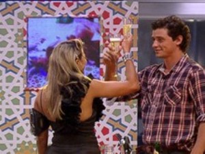 Última festa marcou a noite de Fabiana e Fael na casa do BBB12
