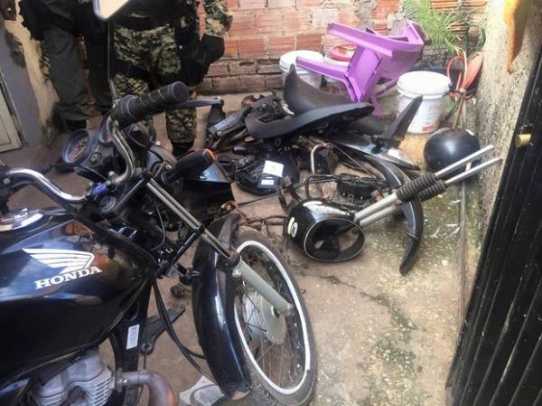 Polícia Militar encontra desmanche de motocicletas na Zona Sul de Teresina