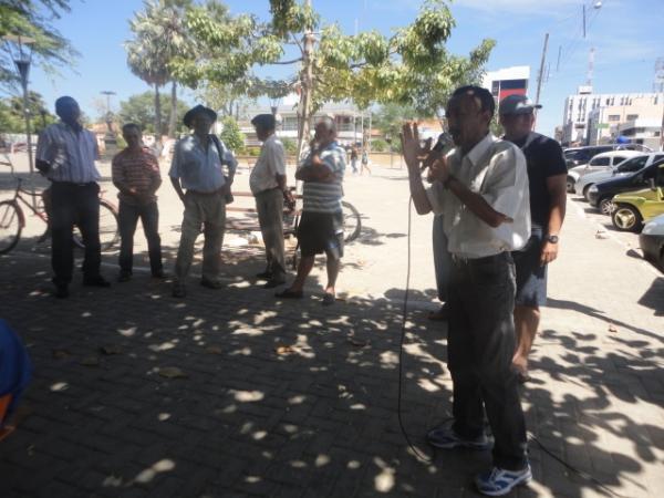 Manifesta&ccedil;&atilde;o da pol&iacute;cia de Floriano(Imagem:Florianonews)