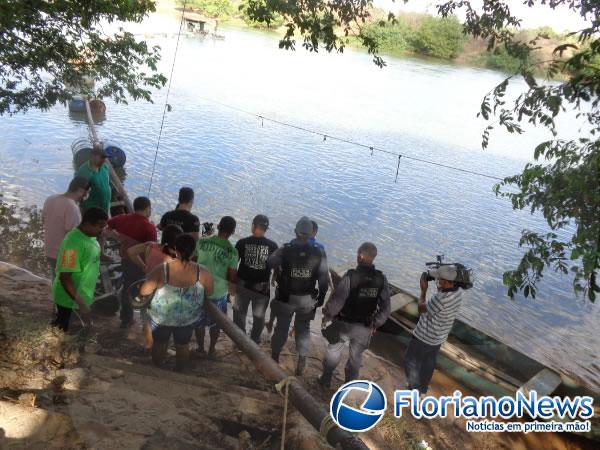 Homem &eacute; encontrado morto no rio Parna&iacute;ba.(Imagem:FlorianoNews)
