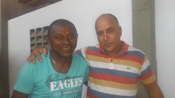 Ex-t&eacute;cnico do Alvinegro, Vanin e novo treinador, Nelson Mour&atilde;o.(Imagem:FlorianoNews)