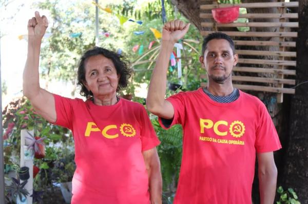  Lourdes Melo, candidata a governadora do Piau&iacute;, e Ronaldo Soares, candidato a vice-governador.(Imagem:Mayara Valen&ccedil;a/g1 Piau&iacute; )