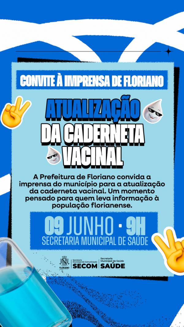 Prefeitura de Floriano promove atualização vacinal para profissionais da imprensa