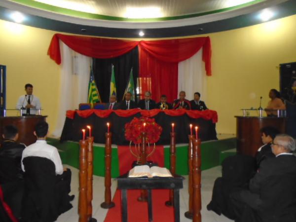 C&acirc;mara de Floriano homenageia Ordem DeMolay.(Imagem:FlorianoNews)