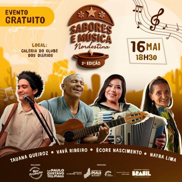 Sabores e Música Nordestina celebra a força da cultura regional em noite especial em Teresina