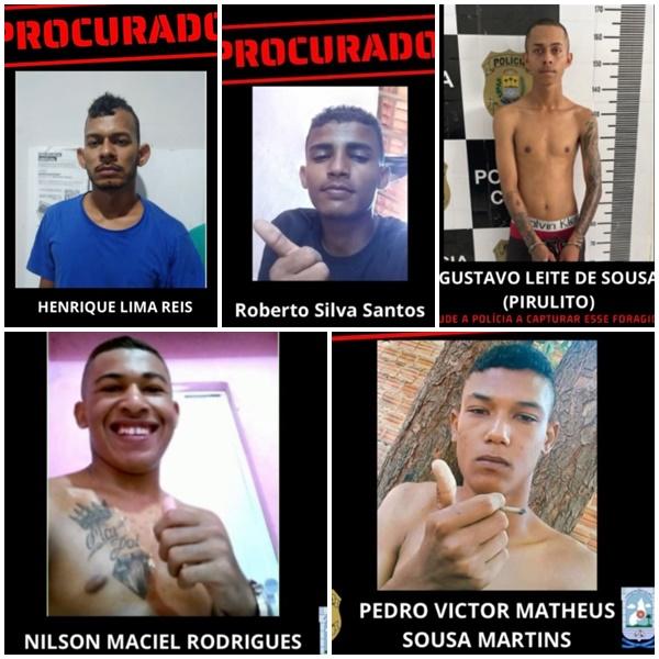 Polícia Civil de Floriano divulga fotos de criminosos procurados e pede ajuda da população