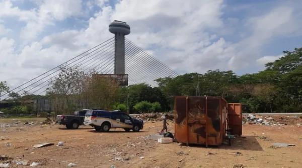Feto é encontrado em contêiner de lixo próximo à Ponte Estaiada, em Teresina