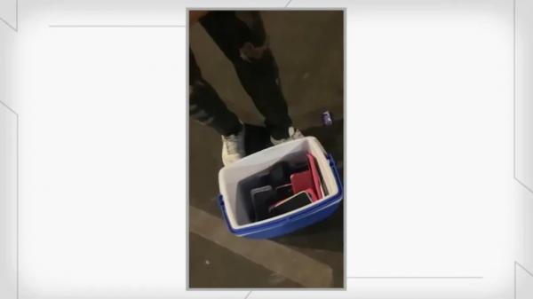 Jovens rastreiam celular furtado em festa e encontram 29 aparelhos dentro de caixa térmica no PI