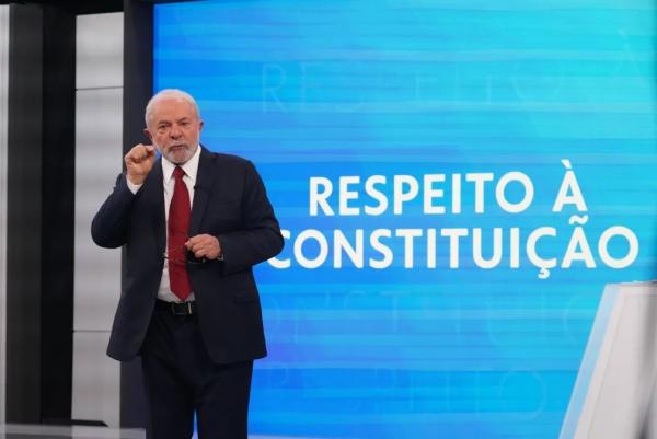 Lula no &uacute;ltimo debate antes do segundo turno.(Imagem:Stephanie Rodrigues/g1 )