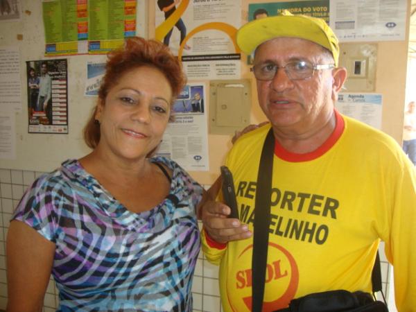 Entrevista com a Professora Edmilza Santana no Campus da UFPI(Imagem:reda&ccedil;&atilde;o)