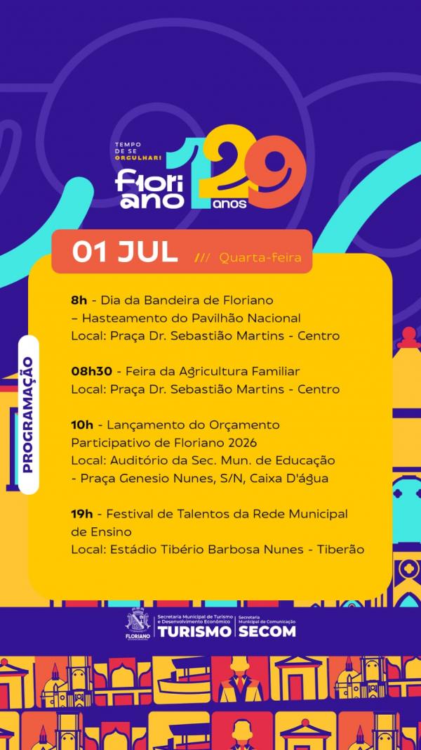 Floriano 129 anos (Imagem:Secom)