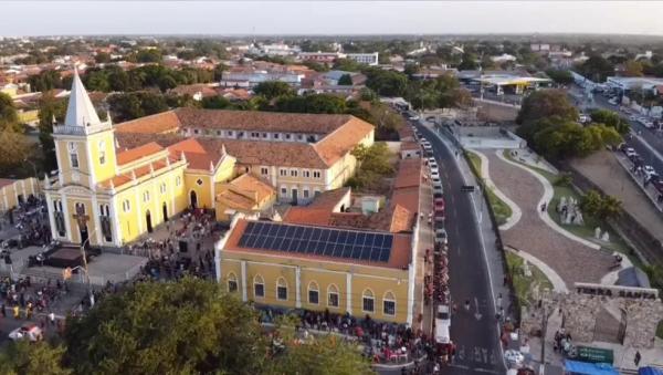  Igreja S&atilde;o Sebasti&atilde;o, em Parna&iacute;ba, Piau&iacute;.(Imagem:Reprodu&ccedil;&atilde;o /TV Clube )