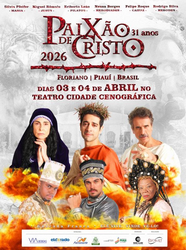 Paixão de Cristo de Floriano: Produção fala dos desafios de organizar o maior espetáculo religioso