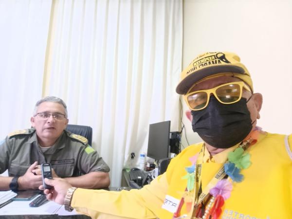 Tenente-Coronel Gilson Leite explica procedimentos para realiza&ccedil;&atilde;o de eventos em vias p&uacute;blicas.(Imagem:FlorianoNews)