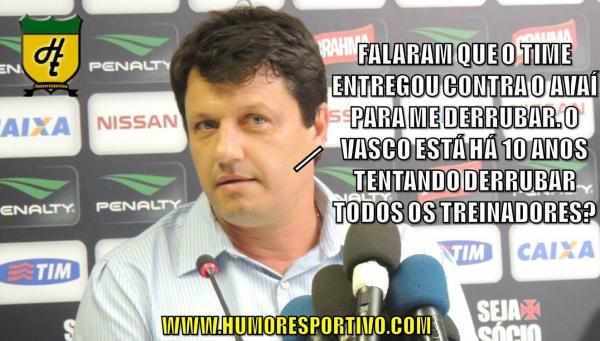Vasco vira piadas em redes sociais.(Imagem:Blog meio de campo)