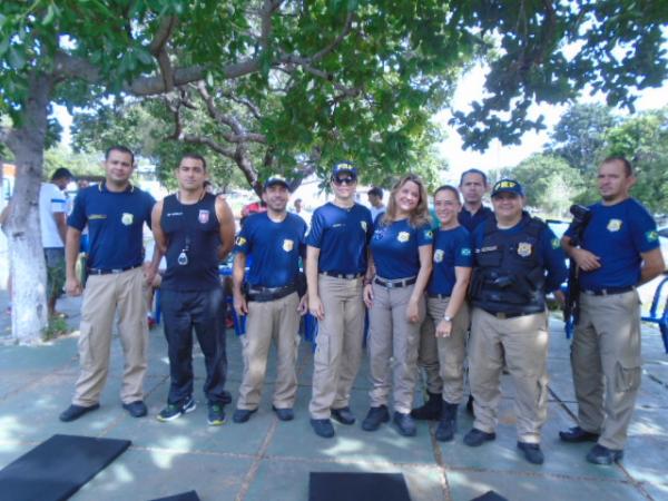 Efetivo da PRF participa de Teste de Aptid&atilde;o F&iacute;sica em Floriano.(Imagem:FlorianoNews)
