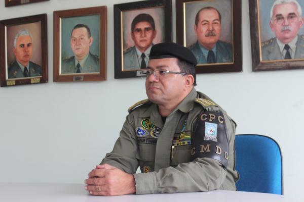 Coronel Wagner Torres, da Pol&iacute;cia Militar do Piau&iacute;(Imagem:Pedro Santiago)