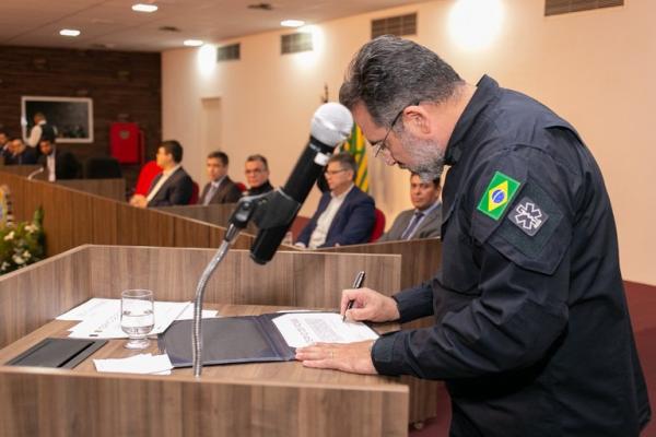Diretor-Geral da PRF, Fernando Oliveira, marca presen&ccedil;a na solenidade.(Imagem:Divulga&ccedil;&atilde;o/PRF)