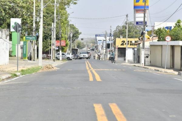 SUTRAN realiza processo de sinalização em importantes vias de Floriano.(Imagem:Divulgação)