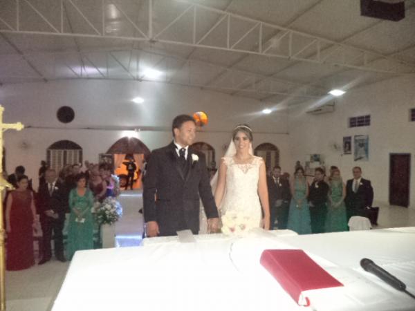 Enlace matrimonial de Marcello Borges e Priscylla Castro &eacute; realizado em Floriano.(Imagem:FlorianoNews)
