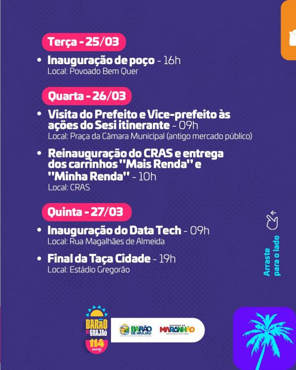 Barão de Grajaú celebra 114 anos com programação especial(Imagem:Divulgação)