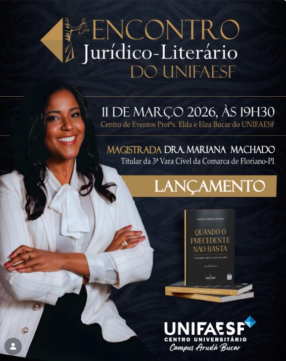 UNIFAESF promove Encontro Jurídico-Literário com lançamento de livro em Floriano