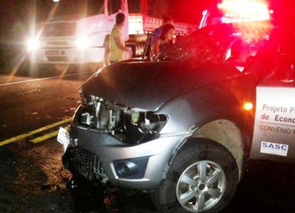 Acidente grave deixa um morto e três feridos na BR-343(Imagem:Flávio Feitosa/Portal de Campo Maior)
