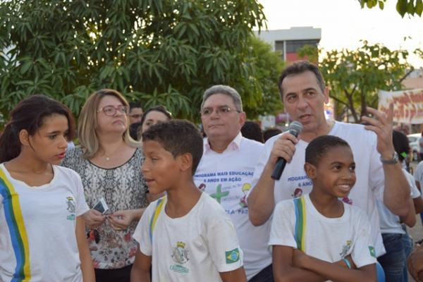 O programa funciona em 36 escolas municipais da cidade e no campo.(Imagem:Secom)