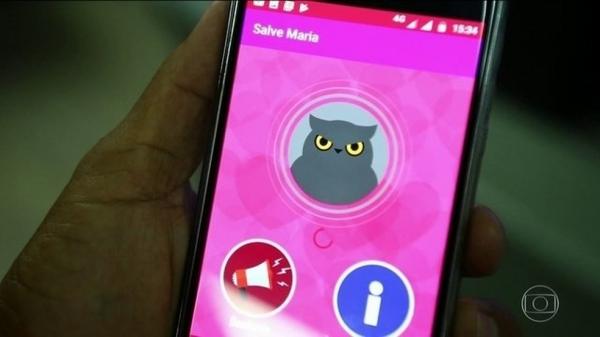 No Piau&iacute;, aplicativo para celular ajuda a combater agress&otilde;es contra mulheres.(Imagem:Reprodu&ccedil;&atilde;o/JN)