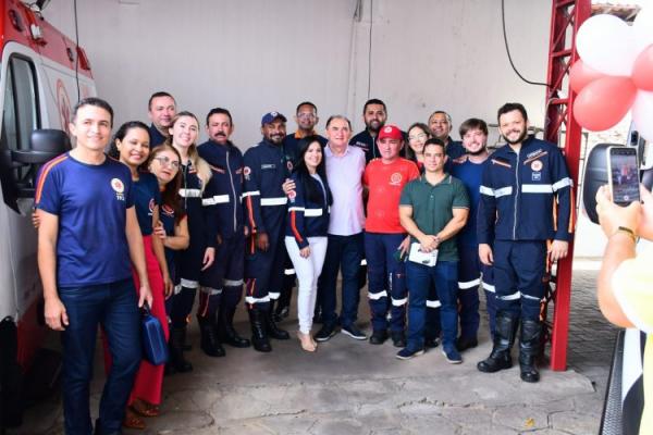 Sa&uacute;de de Floriano comemora 19 anos do SAMU com entrega de duas novas ambul&acirc;ncias(Imagem:Secom)