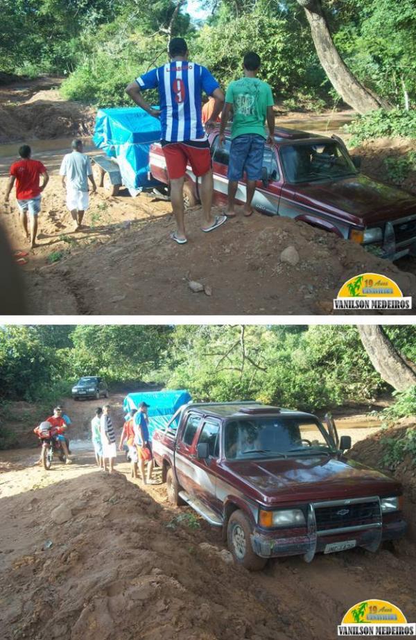 Estradas de acesso a Canavieira , s&atilde;o grandes desafios para motoristas(Imagem:Vanilson Medeiros  )