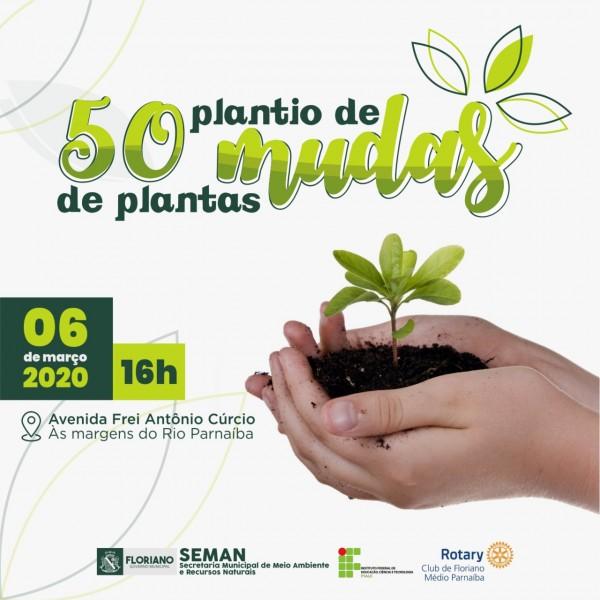 Plantio de árvores às margens do Rio Parnaíba será realizado nesta sexta em Floriano