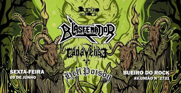  Show da banda Blasfemador.(Imagem:Reprodu&ccedil;&atilde;o )