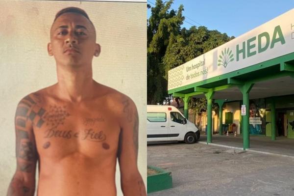 Homem baleado morre após ser jogado de carro em frente a hospital no Piauí(Imagem:Montagem/g1)