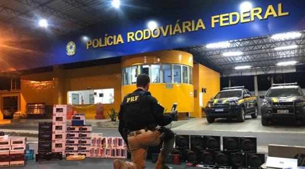 Carga de eletrônicos contrabandeados avaliada em quase R$ 160.000,00 é apreendida em Floriano