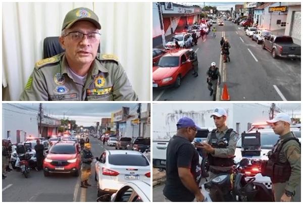  3&ordm; BPM de Floriano realiza blitz com sucesso no per&iacute;metro urbano da cidade.(Imagem:Reprodu&ccedil;&atilde;o/Instagram)