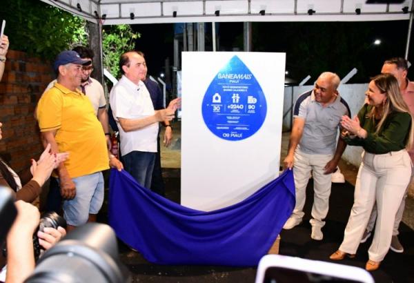 Novo sistema de abastecimento de água é inaugurado no bairro Cajueiro II em Floriano.(Imagem:Secom)