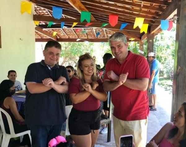 Maur&iacute;cio Bezerra recebe a visita do deputado estadual F&aacute;bio Xavier(Imagem:Reprodu&ccedil;&atilde;o)
