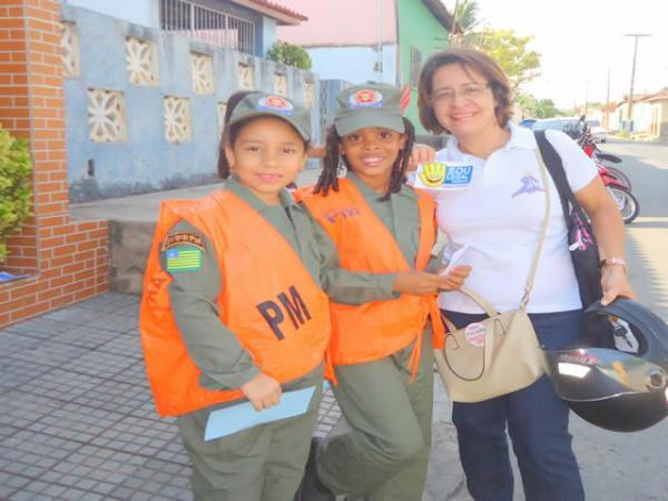 Escola Pequeno Pr&iacute;ncipe realizou a&ccedil;&otilde;es educativas em comemora&ccedil;&atilde;o &agrave; Semana Nacional de Tr&acirc;nsito.(Imagem:EPP)