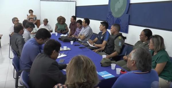 Reunião discute segurança pública em Floriano
