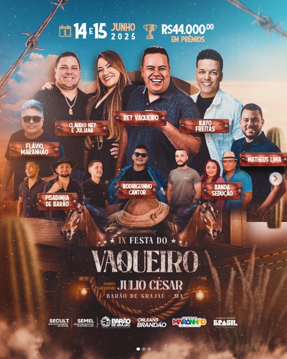 Barão de Grajaú se prepara para a IX Festa do Vaqueiro nos dias 14 e 15 de junho
