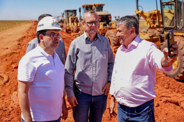 Rafael Fonteles anuncia que &uacute;ltima etapa da rodovia Transcerrados ser&aacute; entregue no in&iacute;cio de 2026(Imagem:Gabriel Paulino)