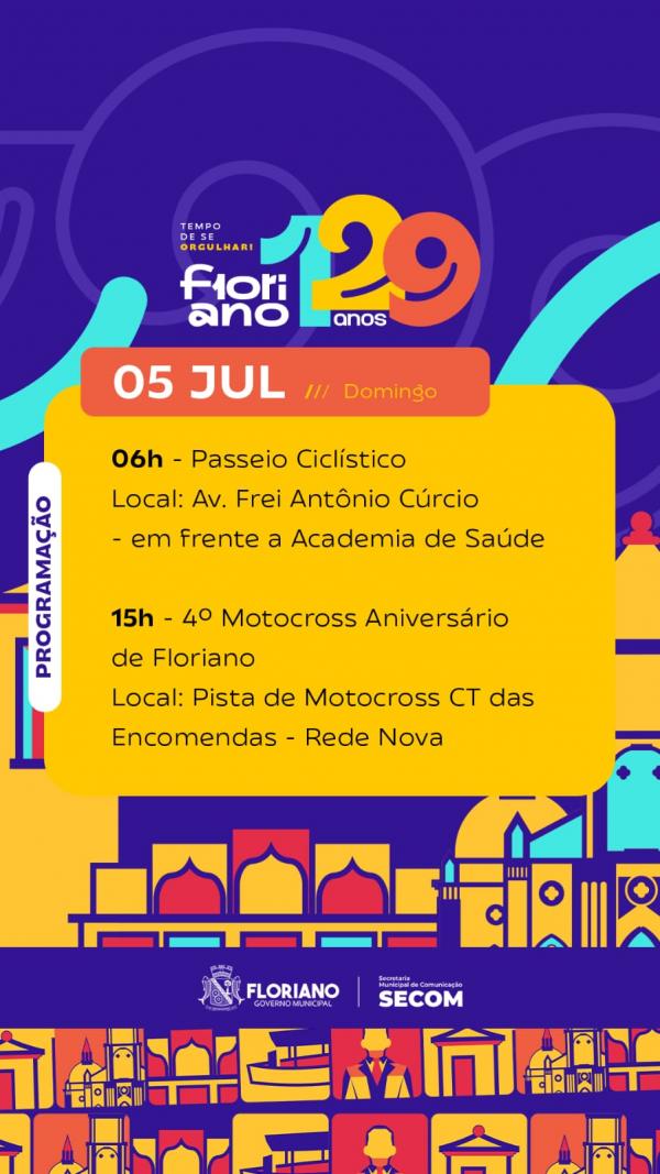 Esporte e aventura marcam o domingo de comemorações pelos 129 anos de Floriano