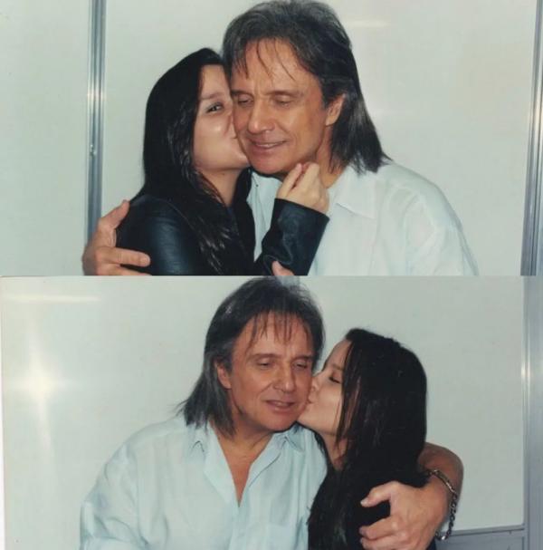 Maiara e Maraisa gravam com Roberto Carlos e compartilham foto de 20 anos atrás ao lado do cantor