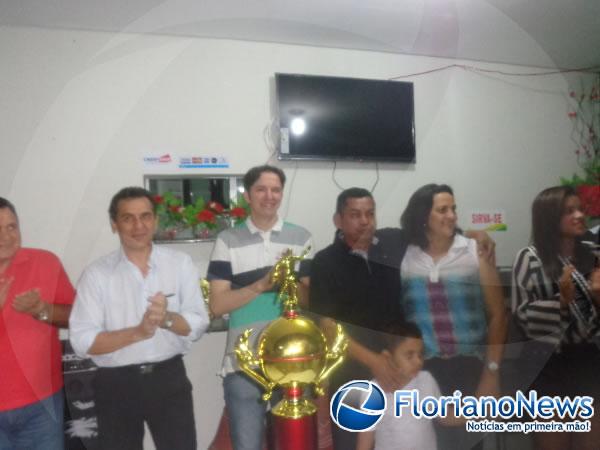 Prefeito e Secret&aacute;rio prestigiaram lan&ccedil;amento do Campeonato Florianense 2014.(Imagem:FlorianoNews)