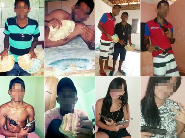 Quadrilha que ostentava armas de fogo e dinheiro em fotos é presa no PI