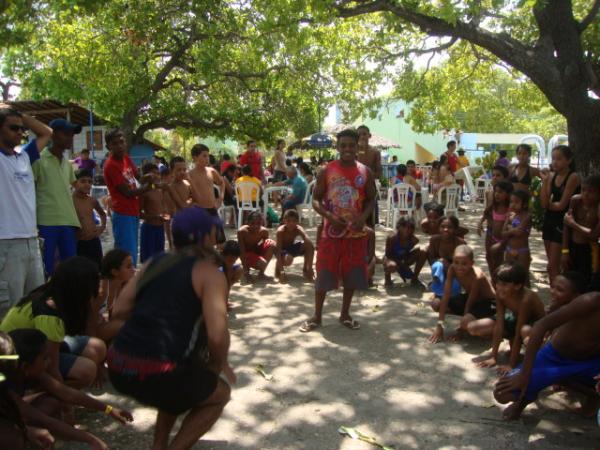 Brincadeiras no Clube da AABB para as crian&ccedil;as(Imagem:reda&ccedil;&atilde;o)