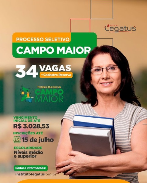 Prefeitura Municipal de Campo Maior-PI está com inscrições abertas de processo seletivo simplificado