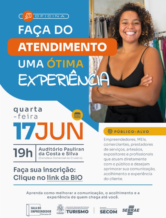 Oficina em Floriano vai ensinar estratégias para transformar o atendimento ao cliente